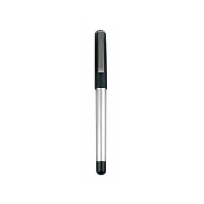 Bolígrafo roller de plástico con clip metálico  Negro