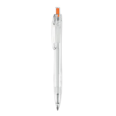 Bolígrafo RPET Tinta Azul Naranja