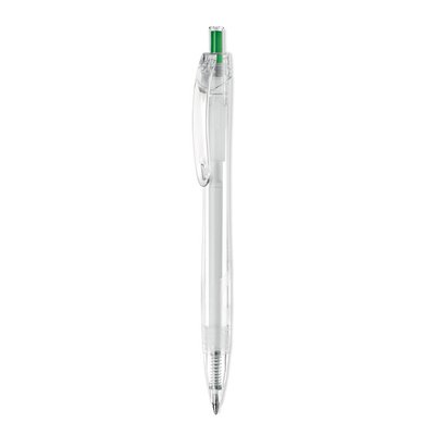 Bolígrafo RPET Tinta Azul Verde