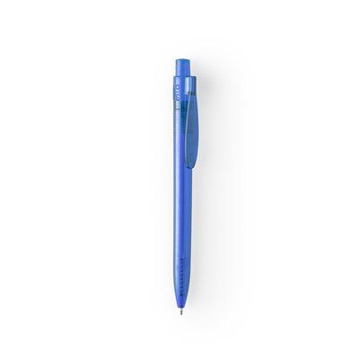 Bolígrafo RPET Translúcido Azul