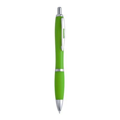 Bolígrafo de suave agarre con tinta azul Verde Oasis Tinta Azul