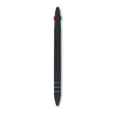 Bolígrafo táctil de tres tinta Negro