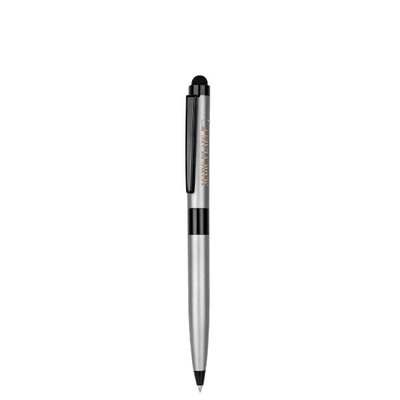 Bolígrafo Touch Metal Negro Plata