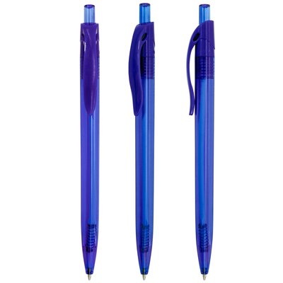 Bolígrafo Transparente Colores Variados Azul