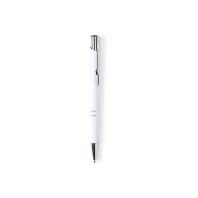 Bolígrafo Táctil Aluminio Mate Blanco