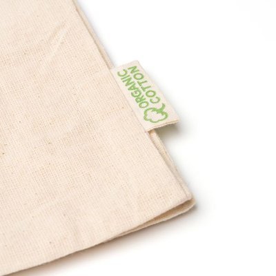 Bolsa de 100% algodón y asas cortas