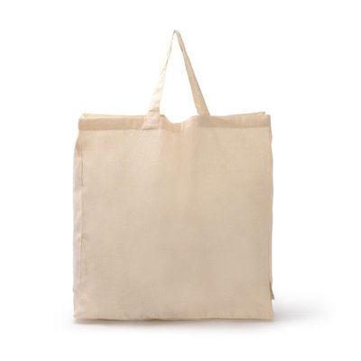Bolsa de 100% algodón y asas cortas