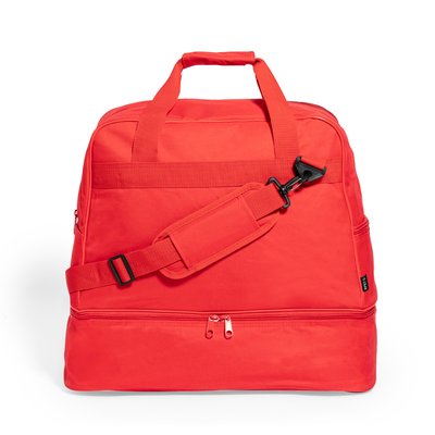 Bolsa de 600D RPET con compartimento para calzado Roj