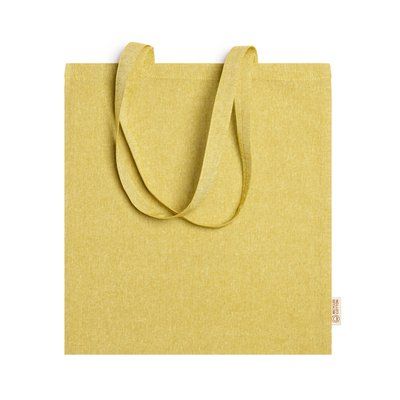 Bolsa de algodón 100% de asas largas Amarillo Talla Única Adulto