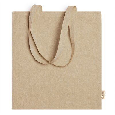 Bolsa de algodón 100% de asas largas Crudo