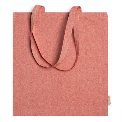 Bolsa de algodón 100% de asas largas Rojo