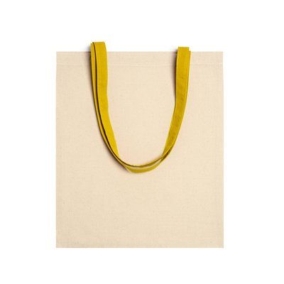 Bolsa de algodón 105g con asas a color Amarillo