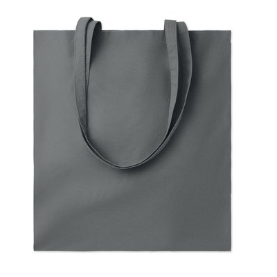 Bolsa Algodón 140g Asas Largas Gris Piedra