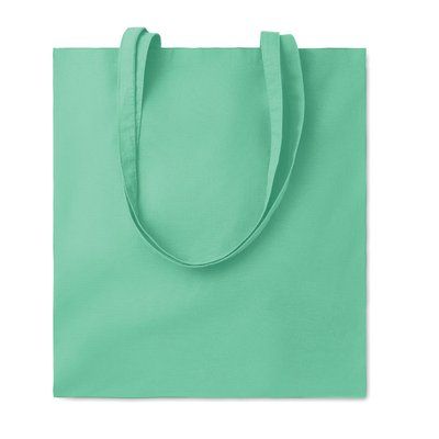 Bolsa Algodón 140g Asas Largas Verde Menta