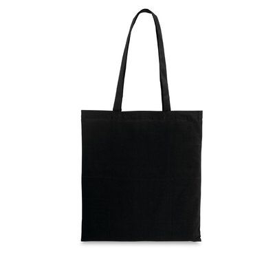 Bolsa Algodón 140g/m² Asa Larga Negro