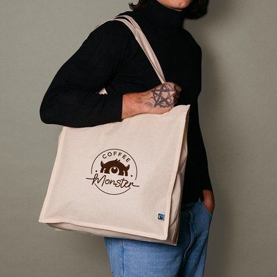 Bolsa de algodón 180g con certificado Fairtrade