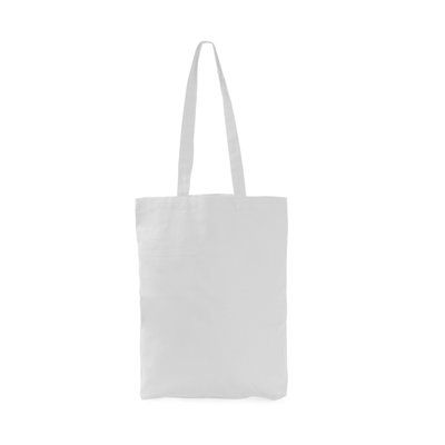 Bolsa de algodón 270 g/m² y base con fuelle Blanco
