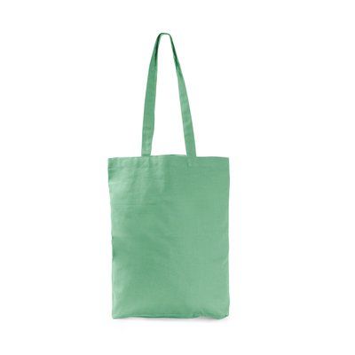 Bolsa de algodón 270 g/m² y base con fuelle Menta Oscuro
