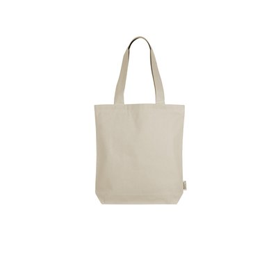 Bolsa de algodón 320 gr con asas largas Natural