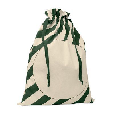 Bolsa de algodón 50x70cm con cuerdas Verde