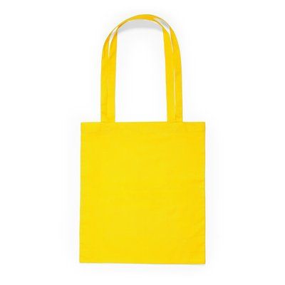 Bolsa de algodón con asas de 70 cm Amarillo
