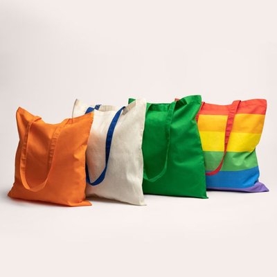 Bolsa de algodón con asas de 70 cm