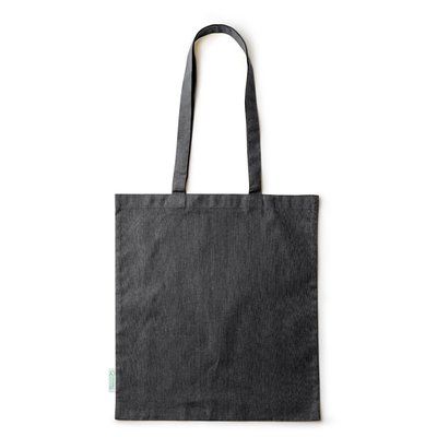 Bolsa algodón con asas reforzadas Negro Talla Única Adulto