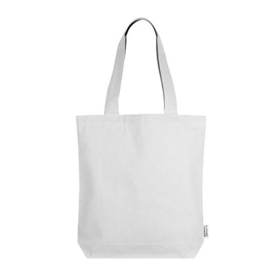 Bolsa de algodón canvas reciclado 320 gr/m² Blanco