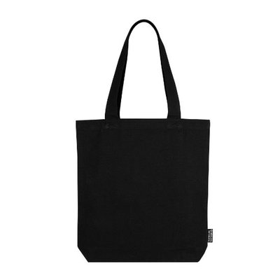 Bolsa de algodón canvas reciclado 320 gr/m² Negro