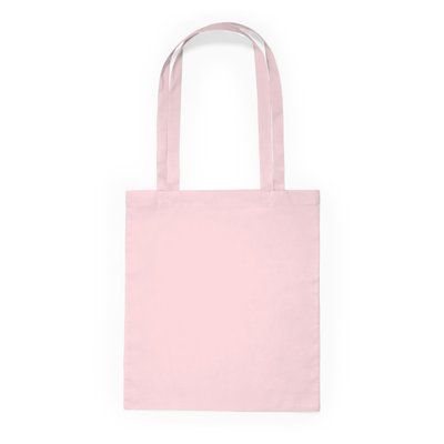 Bolsa de algodón de color 140 g/m² Rosa Claro 37x41cm