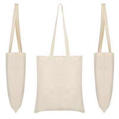 Bolsa de algodón en color natural140 g/m²