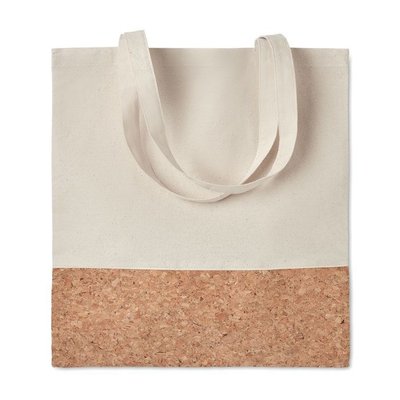 Bolsa de Algodón y Corcho Beig