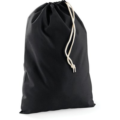 Bolsa algodón con cordones ajustables Black S