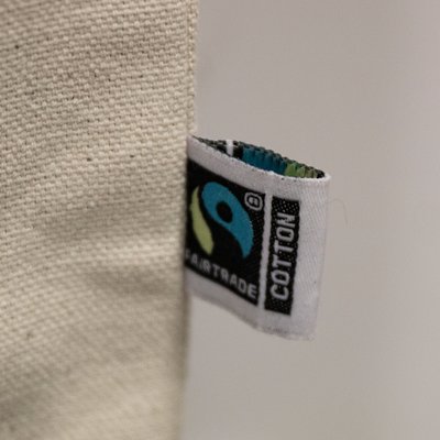 Bolsa de algodón eco asas largas