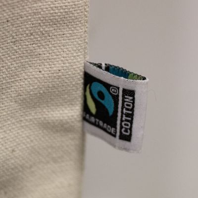 Bolsa de algodón eco asas largas