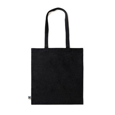 Bolsa de algodón Fairtrade 180 g/m² Negro Talla Única Adulto