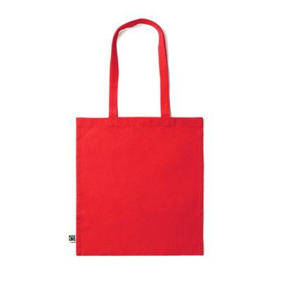 Bolsa de algodón Fairtrade 180 g/m² Rojo Talla Única Adulto