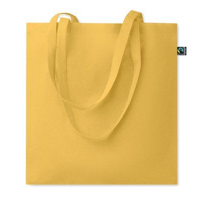 Bolsa de algodón Fairtrade 180 gr/m² Amarillo