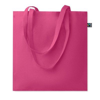 Bolsa de algodón Fairtrade 180 gr/m² Fucsia