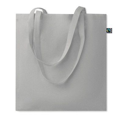 Bolsa de algodón Fairtrade 180 gr/m² Gris