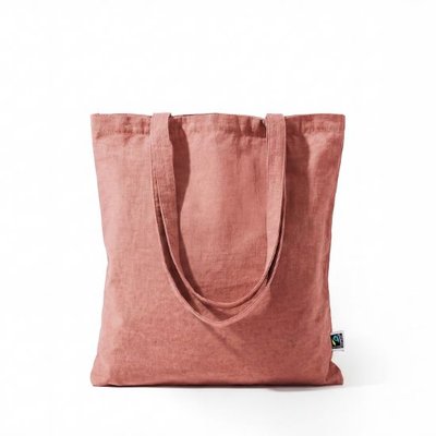 Bolsa de algodón Fairtrade reciclado Rojo