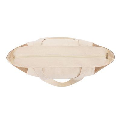 Bolsa algodón con fuelle yute 8kg