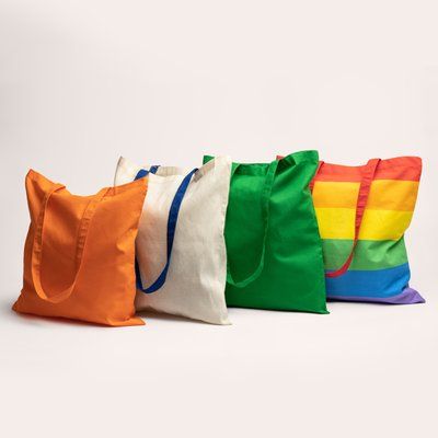 Bolsa de algodón multicolor