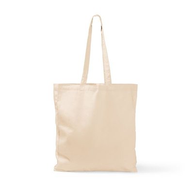Bolsa de algodón natural con fuelle