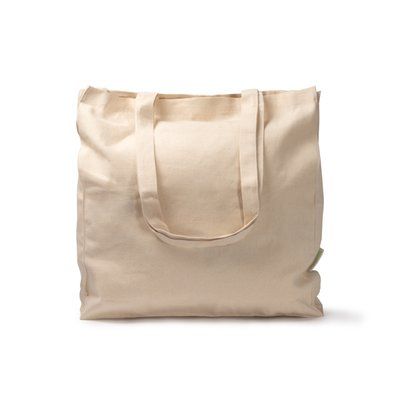 Bolsa de algodón orgánico 220g.con fuelle