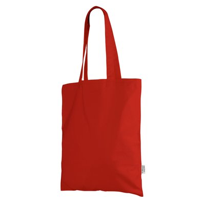 Bolsa de algodón orgánico asas Rojo