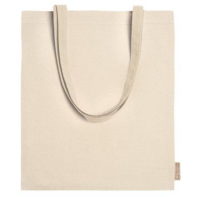 Bolsa de algodón y poliéster de 140g Crudo
