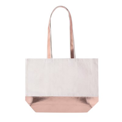 Bolsa Algodón y Polipiel Metalizada 8Kg Rosa