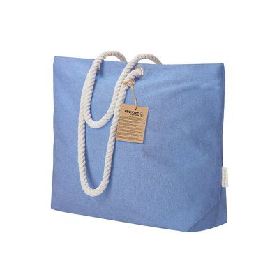 Bolsa algodón reciclado 220g con asas trenzadas