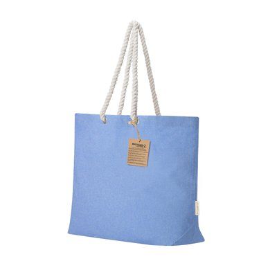 Bolsa algodón reciclado 220g con asas trenzadas